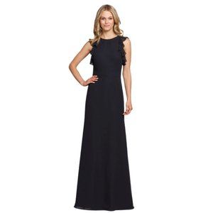 NWT Hayley Paige Occasions Bridesmaid Dress Style 5863 in Black Size 14